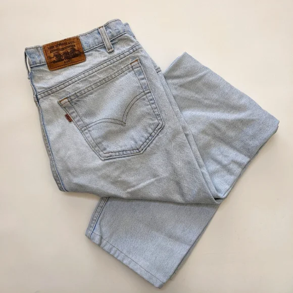 Vintage Levi's 540 orange tab jeans pants, size 36 x 30 - Picture 1 of 7